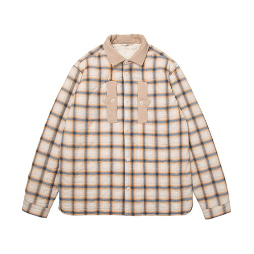 TACITURNLI FISHERMAN LINER SHIRT 格纹法式棉胆罩衫