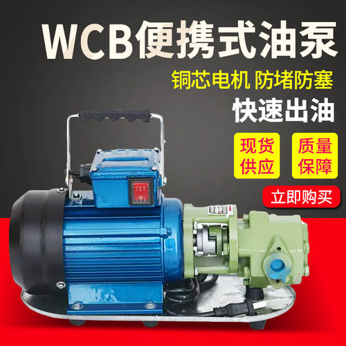 手提便捷WCB齿轮泵不锈钢电动