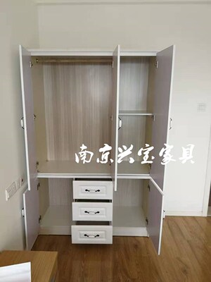 推荐简约欧式两门三门四门衣柜 柜子衣橱压膜经济款租房用 南京