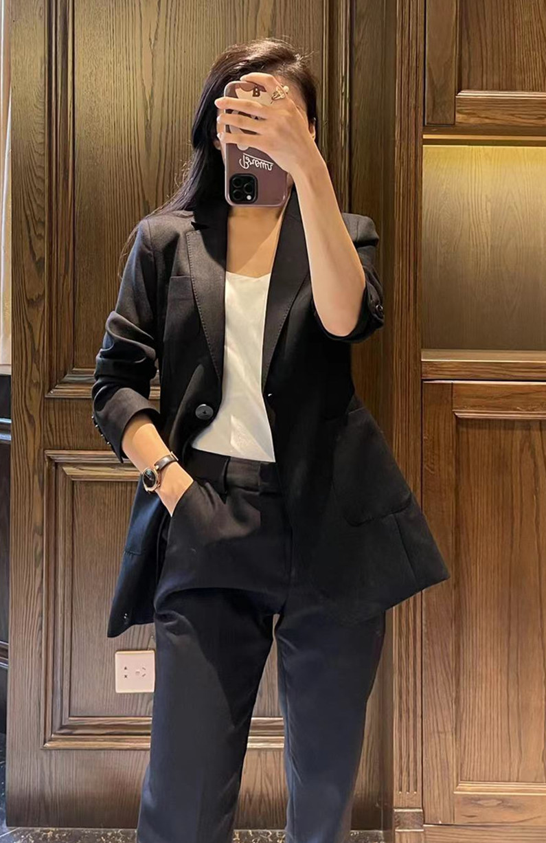 vanlu质感出众风精纺羊毛西装