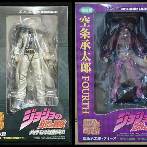 JOJO奇妙冒险 空条承太郎 白衣红衣 超像可动 盒装手办