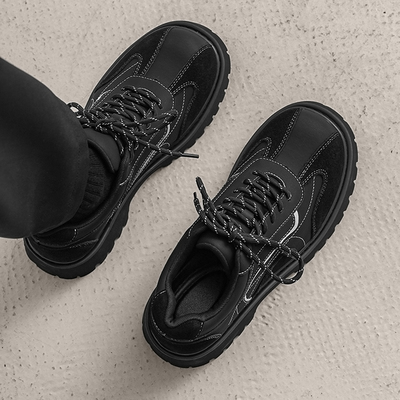 高级感大头鞋子百搭厚底德比鞋