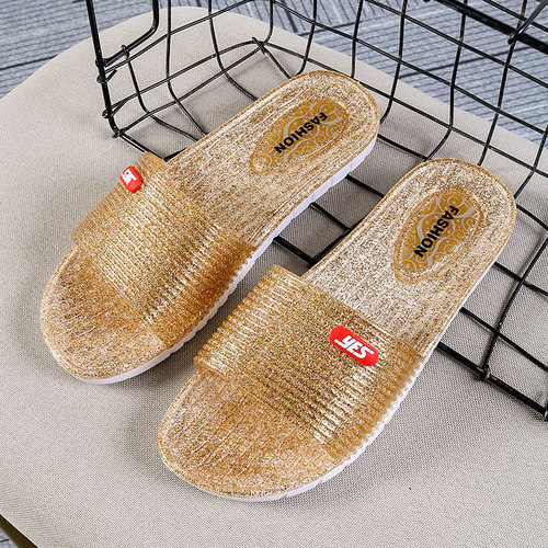 水晶居家透明软底防臭女装拖鞋