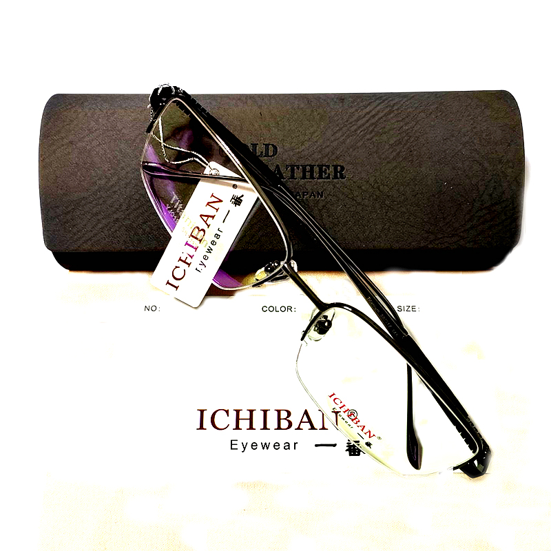 新款纯钛眼镜架近视眼镜框半框镜