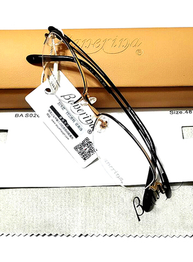 眼镜架 近视眼镜框 BAS0026 COL.03半框 芭蕾眼镜热销女款B钛镜框