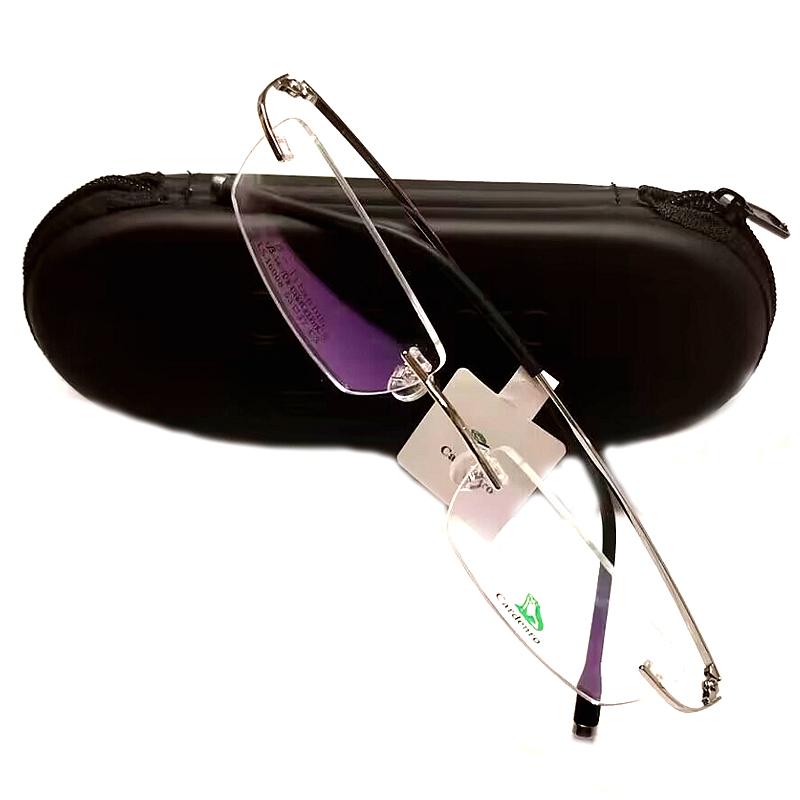 男款无框镜架B钛超轻近视眼镜框