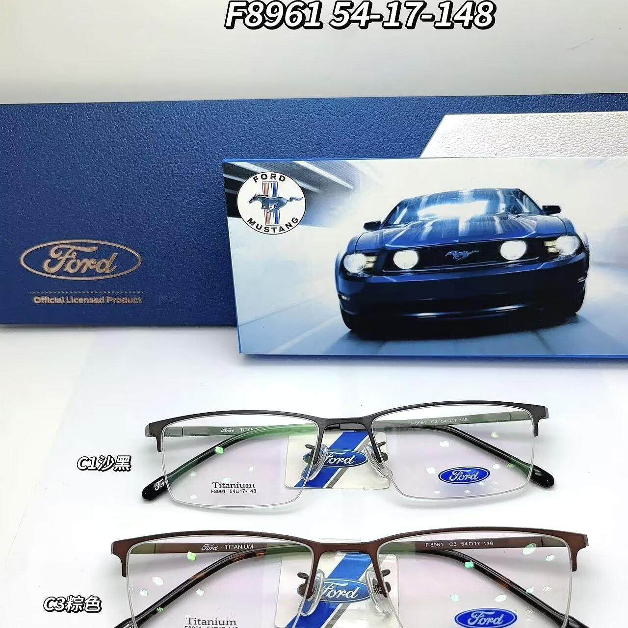 商务休闲款钛架光学近视镜架半框