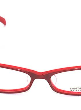 特价眼镜架 圣大保罗眼镜 S419 C042 板材镶水晶腿女款近视眼镜框