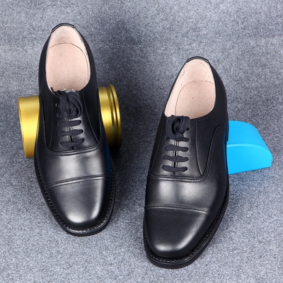 手工固特异三接头上线纯色男鞋
