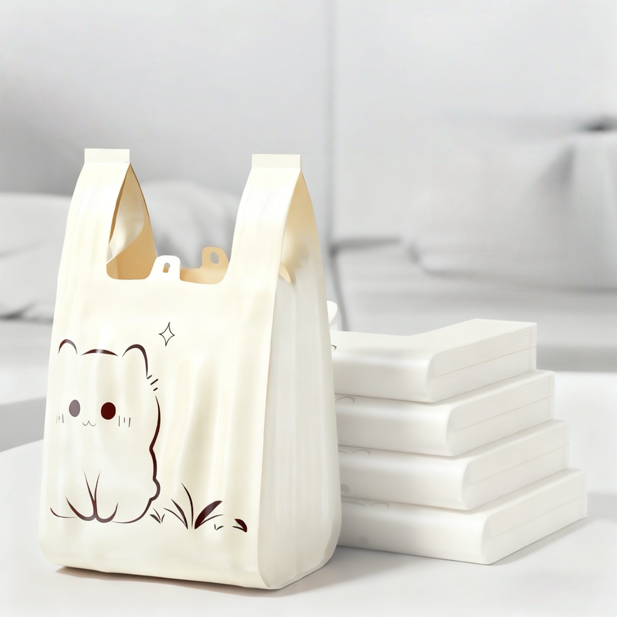 厨房专用垃圾袋不漏水家用一次性卫生间加厚耐用背心手提式塑料袋,家庭/个人清洁工具,家用垃圾袋,淘宝优惠券,粉丝福利购,淘宝优惠卷