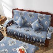 加厚海绵红实木沙发坐垫木沙发防滑座垫带靠背春秋椅连体垫可定做