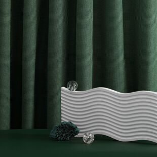 橄榄绿深绿色窗帘轻奢2026年新款客厅墨绿复古卧室全遮光棉麻定制