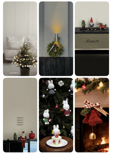 手机壁纸高清美图朋友圈图片素材 氛围感居家系列圣诞风格 50张