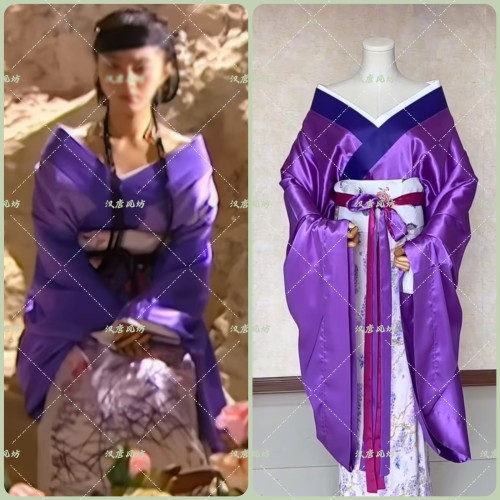 小鱼儿与花无缺冰冰紫色铁心兰同款古装女装演出服写真cos服装