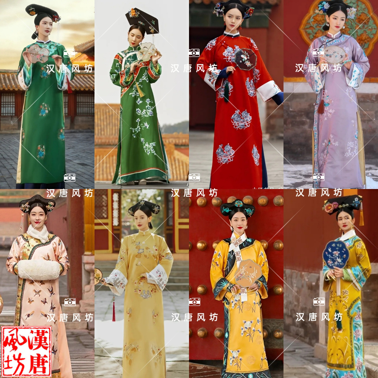 清装古董衣吉服新款2022厚缎