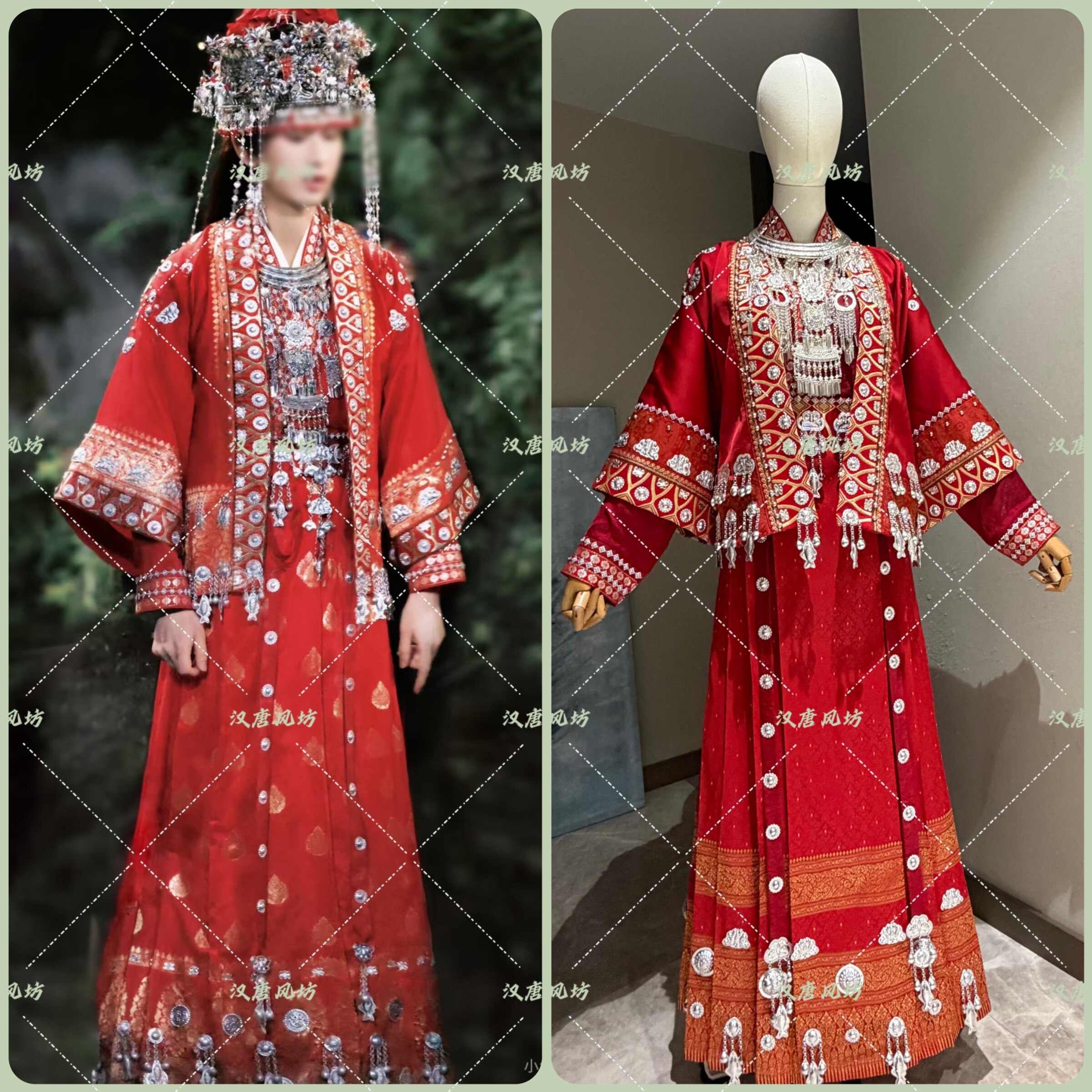 楼莲花成毅神医李莲花采莲庄嫁衣苗银婚服花花同款古装写真演出服