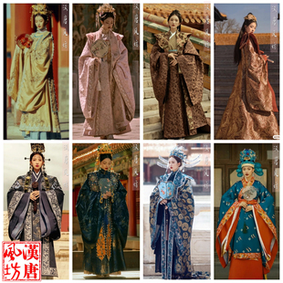 明制改良汉服大气拖尾款T台走秀演出服北京故宫旅拍摄影写真服