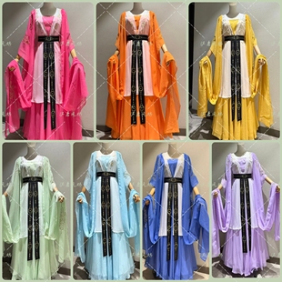 老版西游记彩色蜘蛛精七仙女仙子性感汉服景区NPC古装夏季演出服
