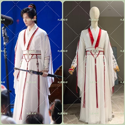 莲花楼莲花白红李相夷成毅仙侠武侠同款古装出COS服仿妆红绸舞剑