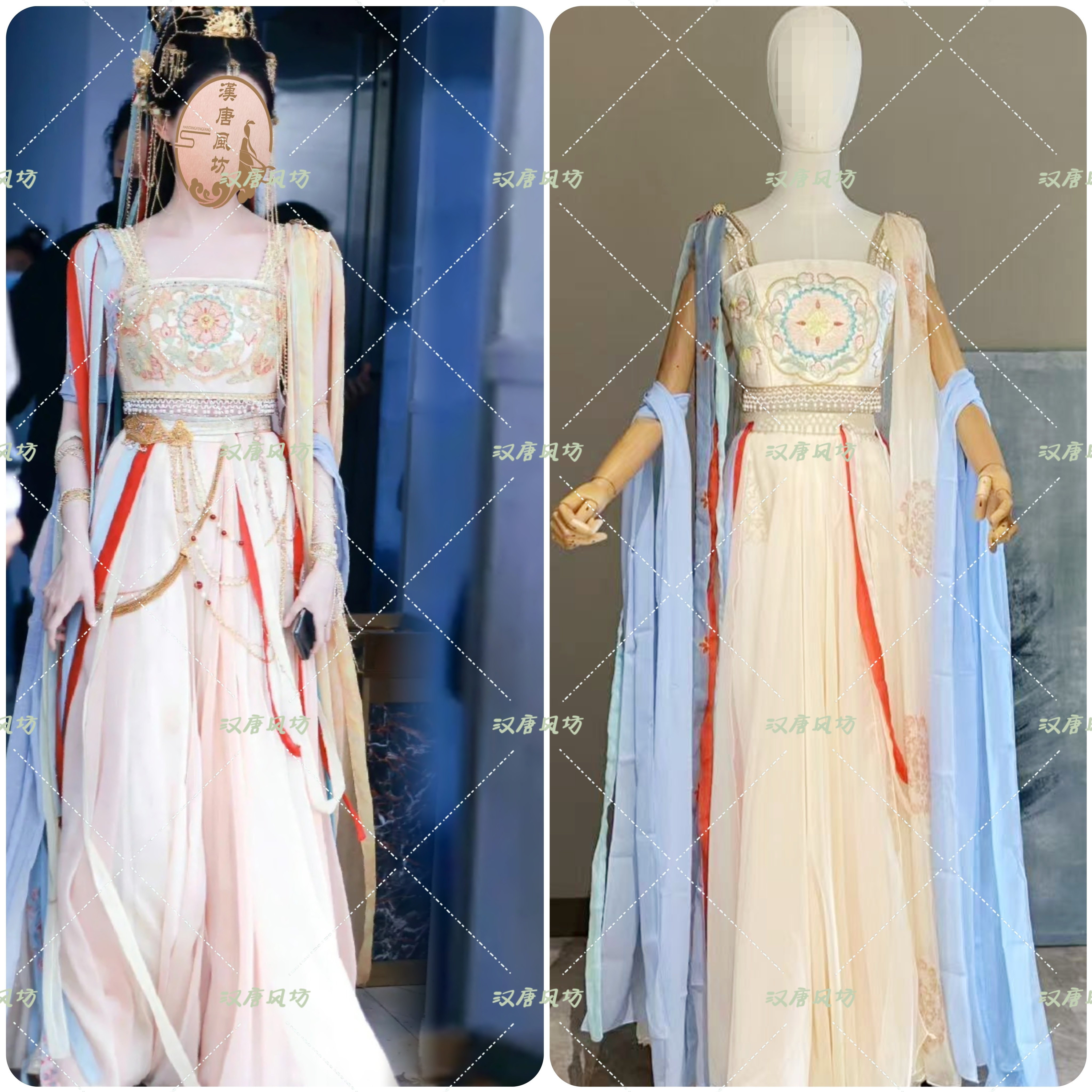 狐妖小红娘月红篇祝绪丹御妖公主布泰同款古装汉服敦煌飞天演出服