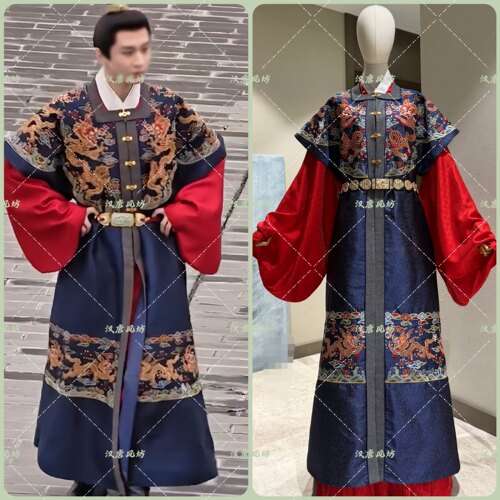 两京十五日成毅太子朱瞻基皇帝明制国风刺绣比甲古装写真演出服