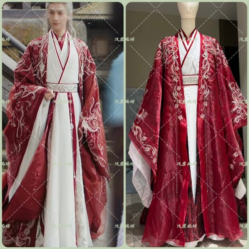 水龙吟罗云熙唐俪辞同款古装汉服枣红色仙侠景区古镇男NPC演出服