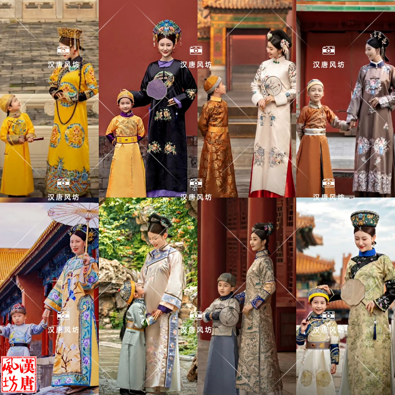 亲子故宫拍照母子写真服