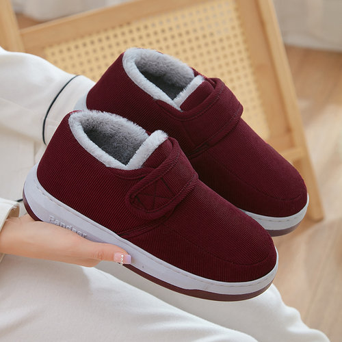 老北京棉鞋女冬加绒加厚居家棉鞋