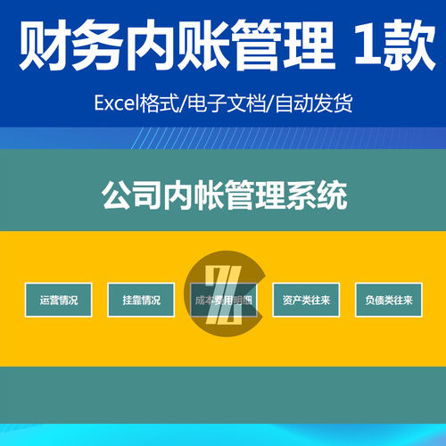 公司内账管理系统excel模板 财务会计制作相关运营成本资产负债