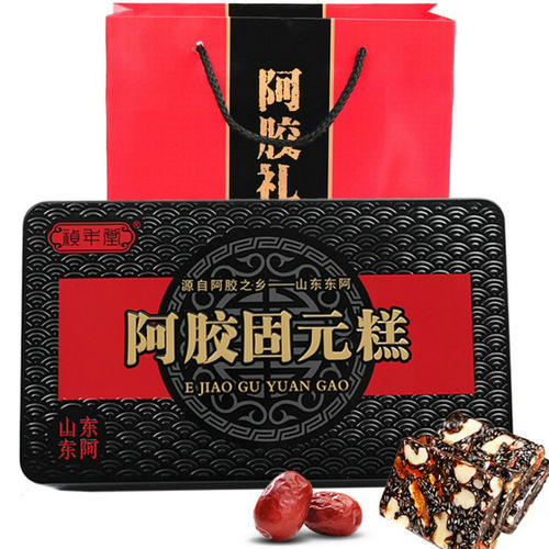 无糖阿胶糕红枣枸杞阿胶糕即食型500g东阿糕阿胶膏固元膏山东特产