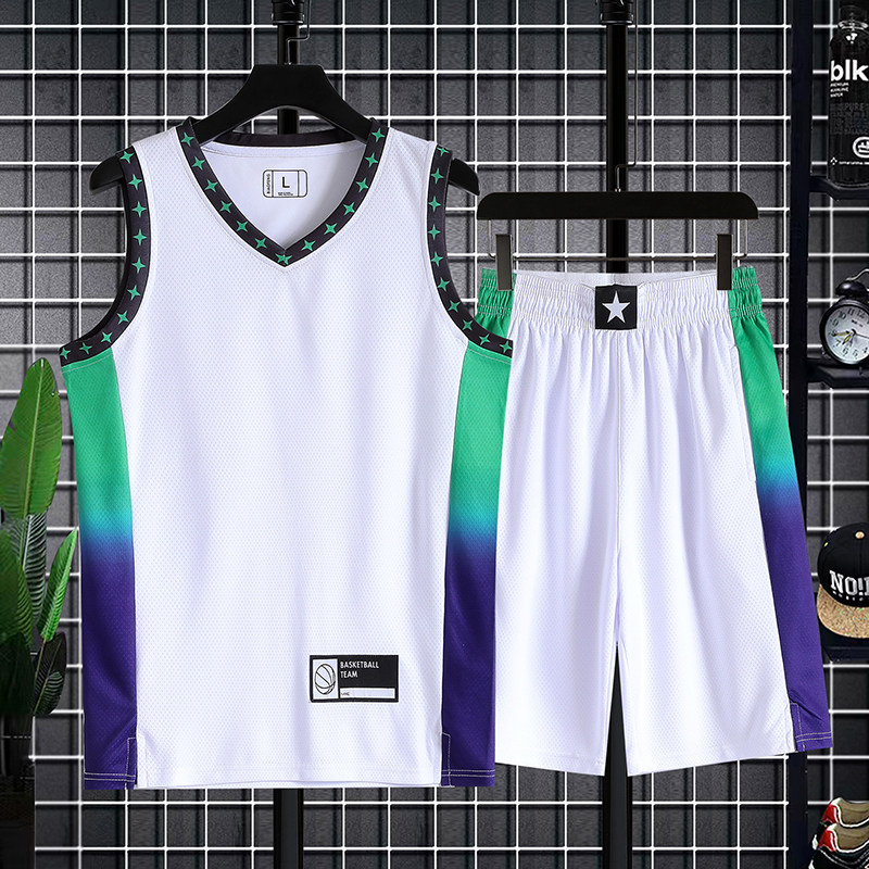 品牌篮球服套装男团购夏季运动速干背心短裤印字LOGO无袖透气球衣
