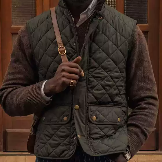 Xiao Bei's Same Style Vest, British Lowerdale Gilet Bar*** Retro Quilted Warm Vest Liner