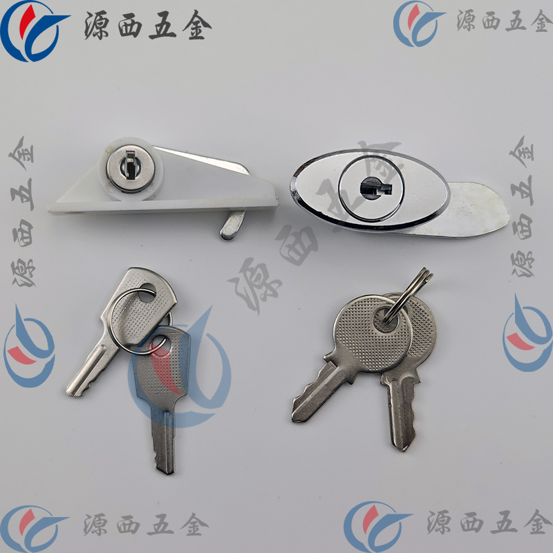 雪糕冰柜专用锁防盗冰箱立式玻璃推拉移门锁保鲜展示柜锁扣配件式