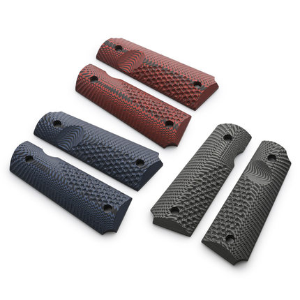 G10复合材料双色牛头AQK电脑雕刻护手握手柄