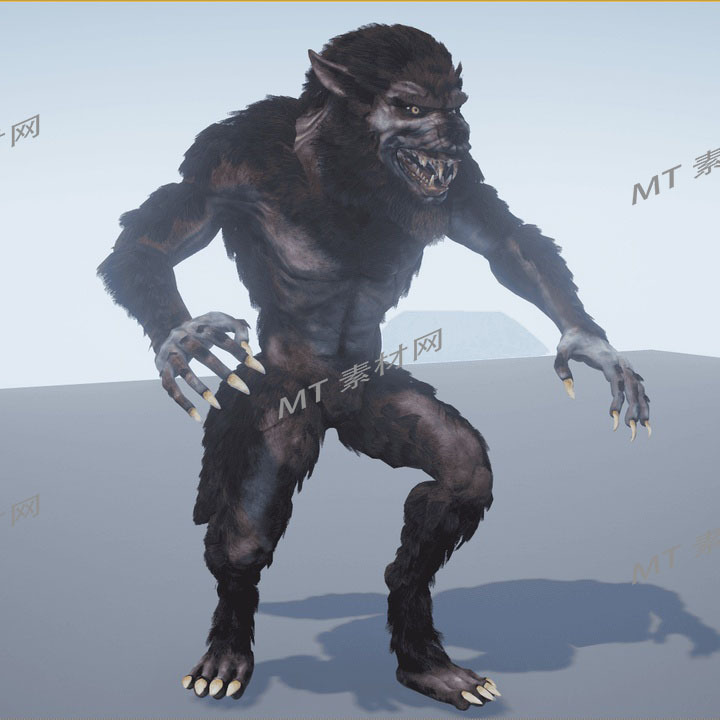 UE5.0狼人怪物人物角色动画模型