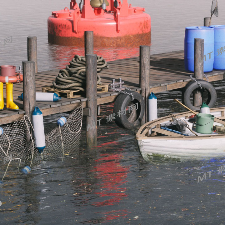 UE5.0次世代渔港码头游戏美术