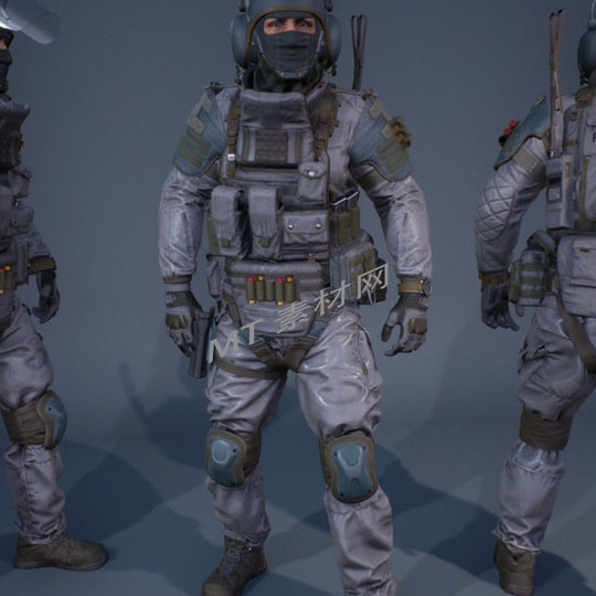 UE5虚幻5次世代特种兵警察人物角色动画模型Character Factory