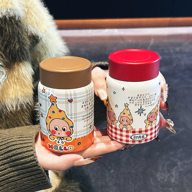 星星人保温杯女生高颜值新款陶瓷内胆水杯小巧精致迷你便携口袋杯,餐饮具,保冷/保温杯,淘宝优惠券,粉丝福利购,淘宝优惠卷