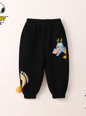 SXM952秋冬加绒卡通尾巴卫衣裤