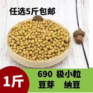 新粮东北小粒黄豆690豆浆生发豆芽纳豆打豆浆专用1斤农家自种