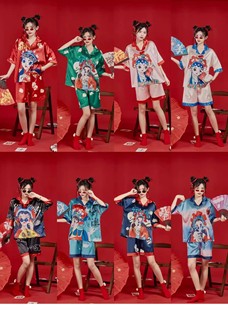 国潮新娘婚礼大码伴娘团晨袍女睡裙搞怪睡袍结婚闺蜜短袖睡衣套装