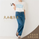 日本制 纯棉牛仔裤 大A逛东京RV日本代购 百搭修身