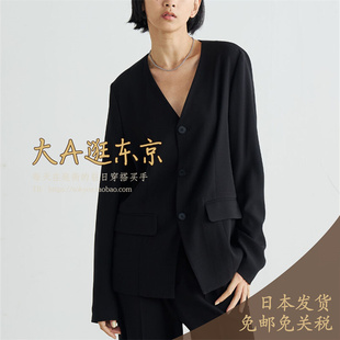 外套日本制 西装 5折大A逛东京Edition日本代购 V领时尚