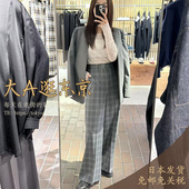 VIP6折大A逛东京Edition日本代购 全羊毛格纹休闲裤 日本制