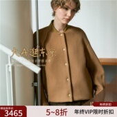 VIP8折大A逛东京DW日本代购 引进款 羊毛混单排扣短外套2色