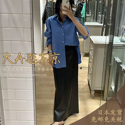 短款压褶花苞腰蓬蓬半身裙日本制