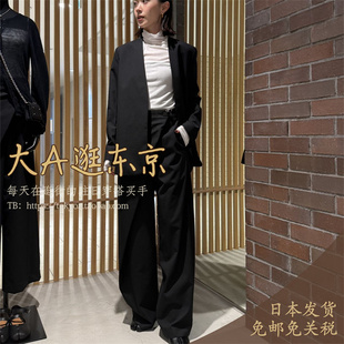 大A逛东京Edition日本代购 2色日本制 羊毛混通勤休闲裤