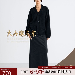 VIP6折大A逛东京Edition日本代购 羊毛混羊绒半身裙2色日本制