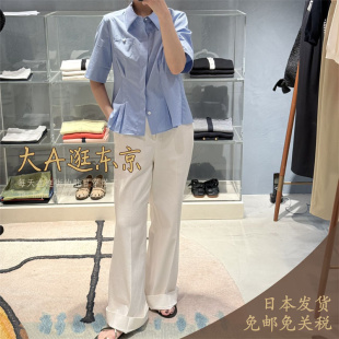 大A逛东京caban日本代购 日本制 棉混纯色休闲裤