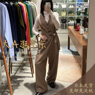 大A逛东京caban日本代购 时髦V领纽扣连体裤